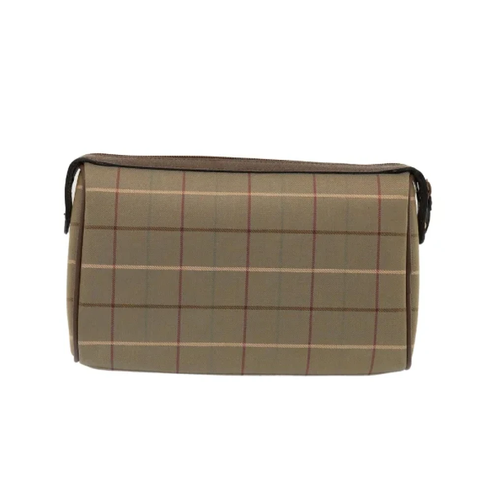 Burberry Vintage Pre-owned Canvas clutches Beige Dames