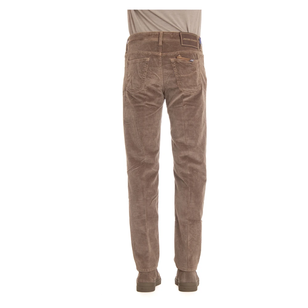 Jacob Cohën Luxe Duifgrijs 5-Pocket Broek Brown Heren