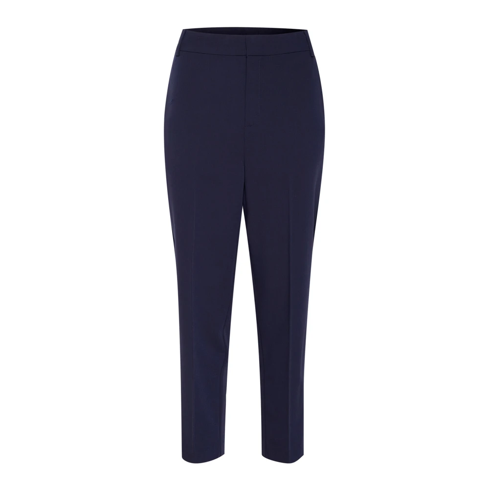 InWear Moderne Cropped Broek Marineblauw Blue Dames