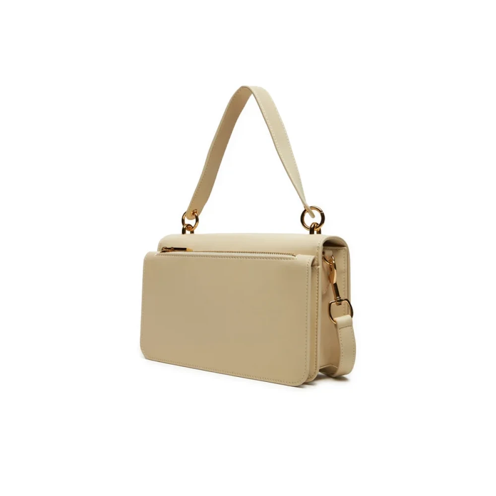 Love Moschino Stijlvolle Schoudertas Groot Beige Dames
