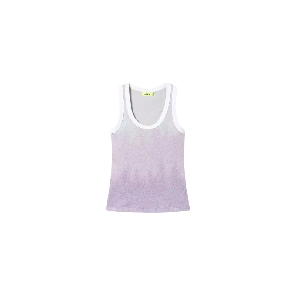Twinset Geribbeld Jersey Top Limited Edition Purple Dames