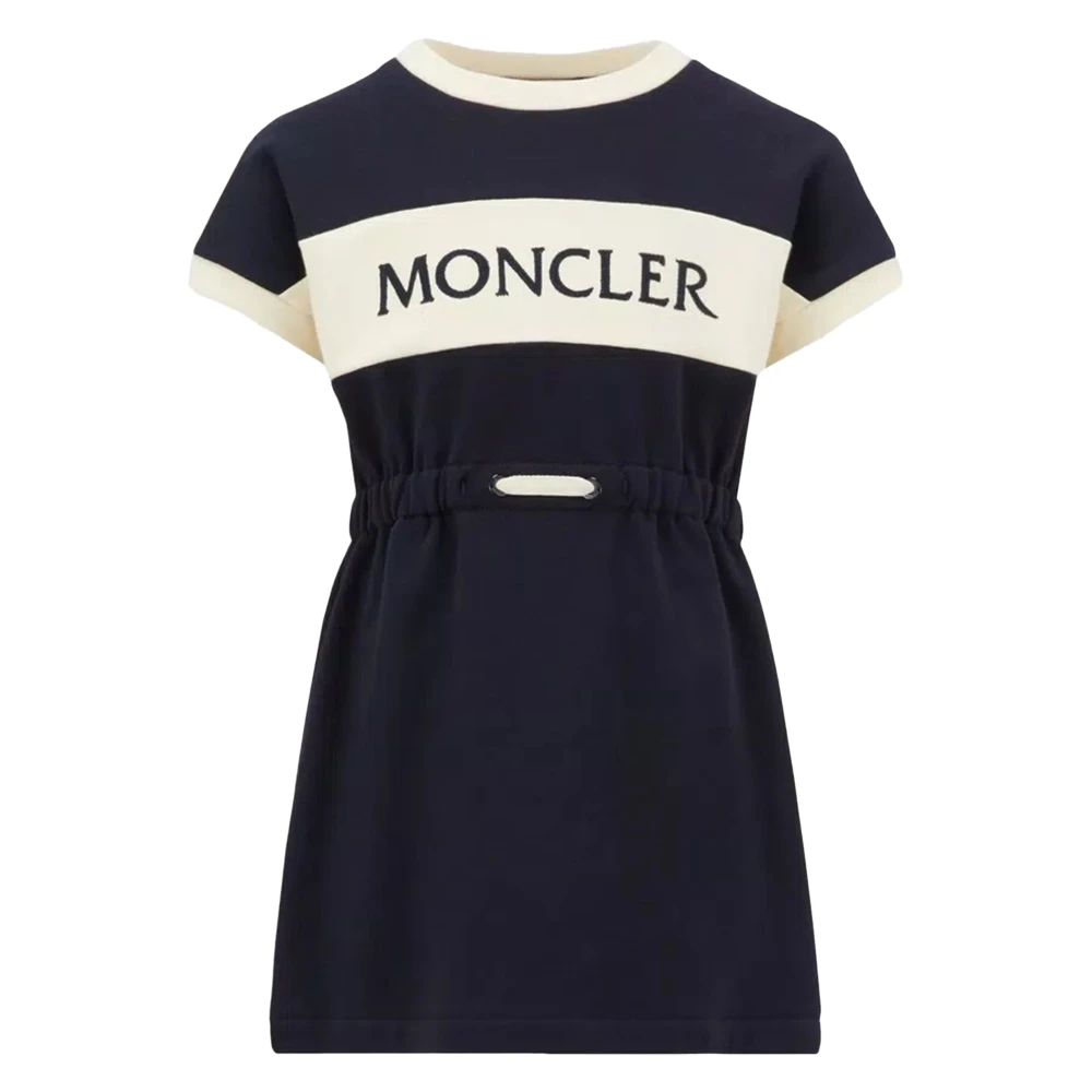 Moncler Girls Black Dresses, 12 Y, Logo T-Shirt Dress