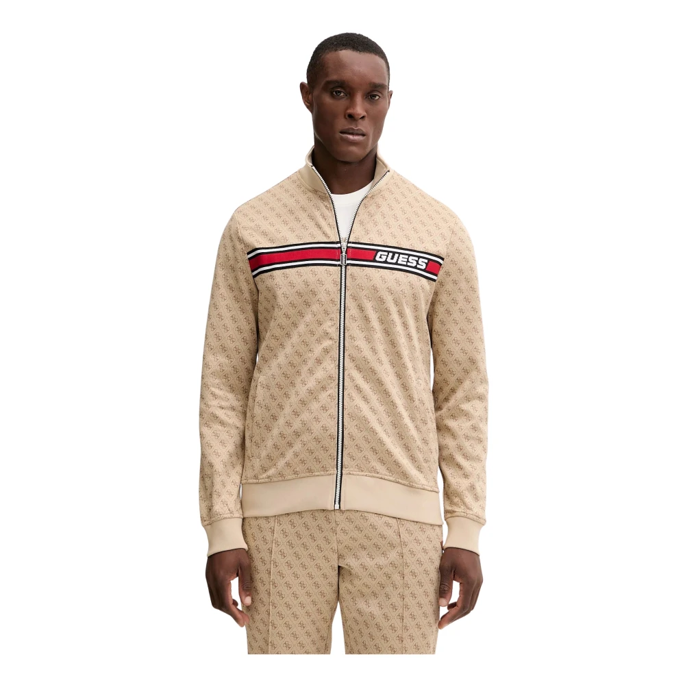 Guess Uomo Beige Giacca Sportiva Korbin - Immagine 2