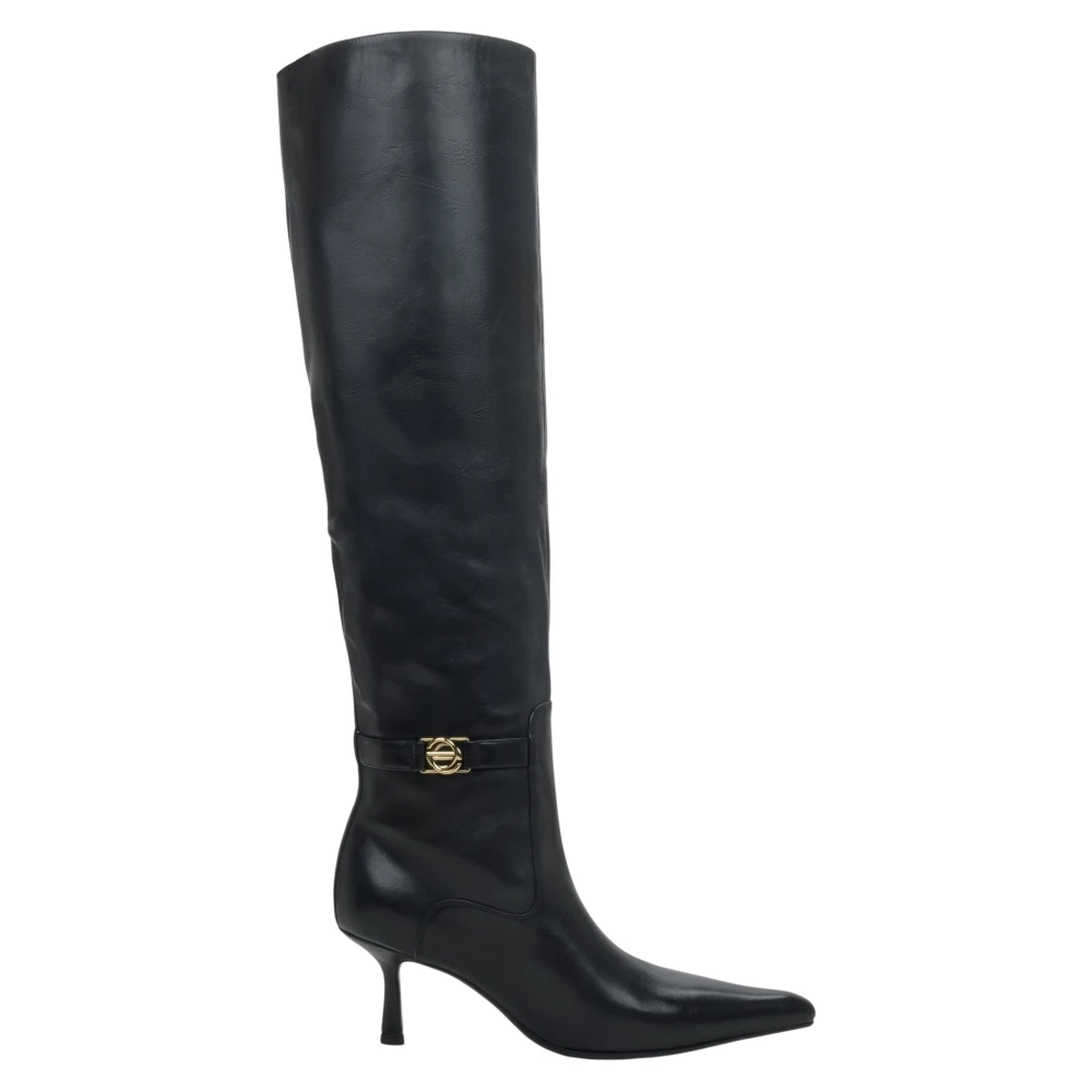 Estro Black Knee High Boots - Female - Over-The-Knee Boots - 2 Uk - Shoes