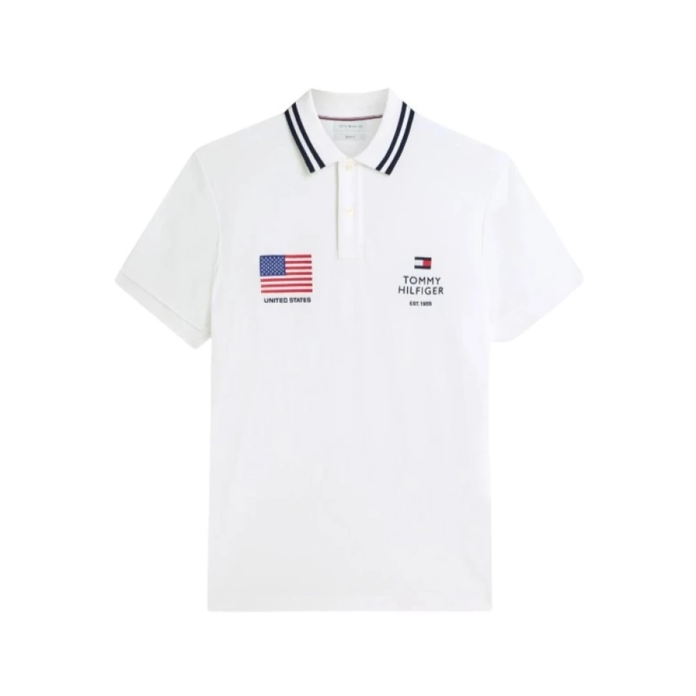 Tommy Hilfiger Polo Shirt - Male - Polo Shirts - White - S - Tops