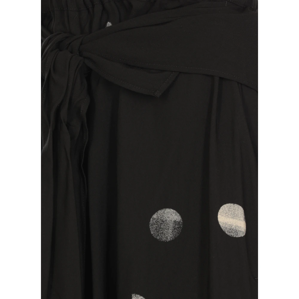 Y-3 Zwarte Rok met Elastische Taille Black Dames