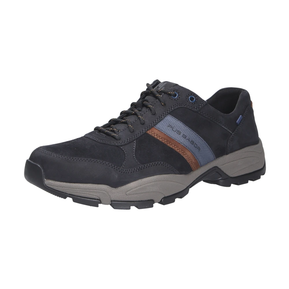 Gabor Heren Vetersneaker van Nubuck Leer Heren Schoenen Blauw