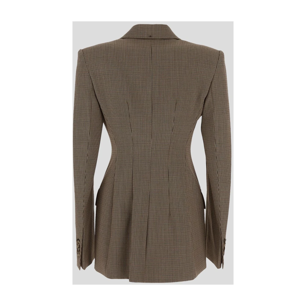 SPORTMAX Wollen jas voor buitenactiviteiten Brown Dames