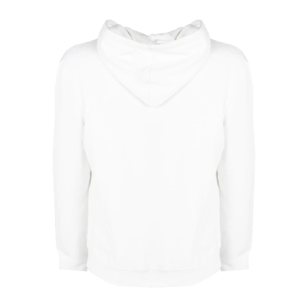 Les Hommes Eenvoudige Hoodie met Verstelbare Capuchon White Heren