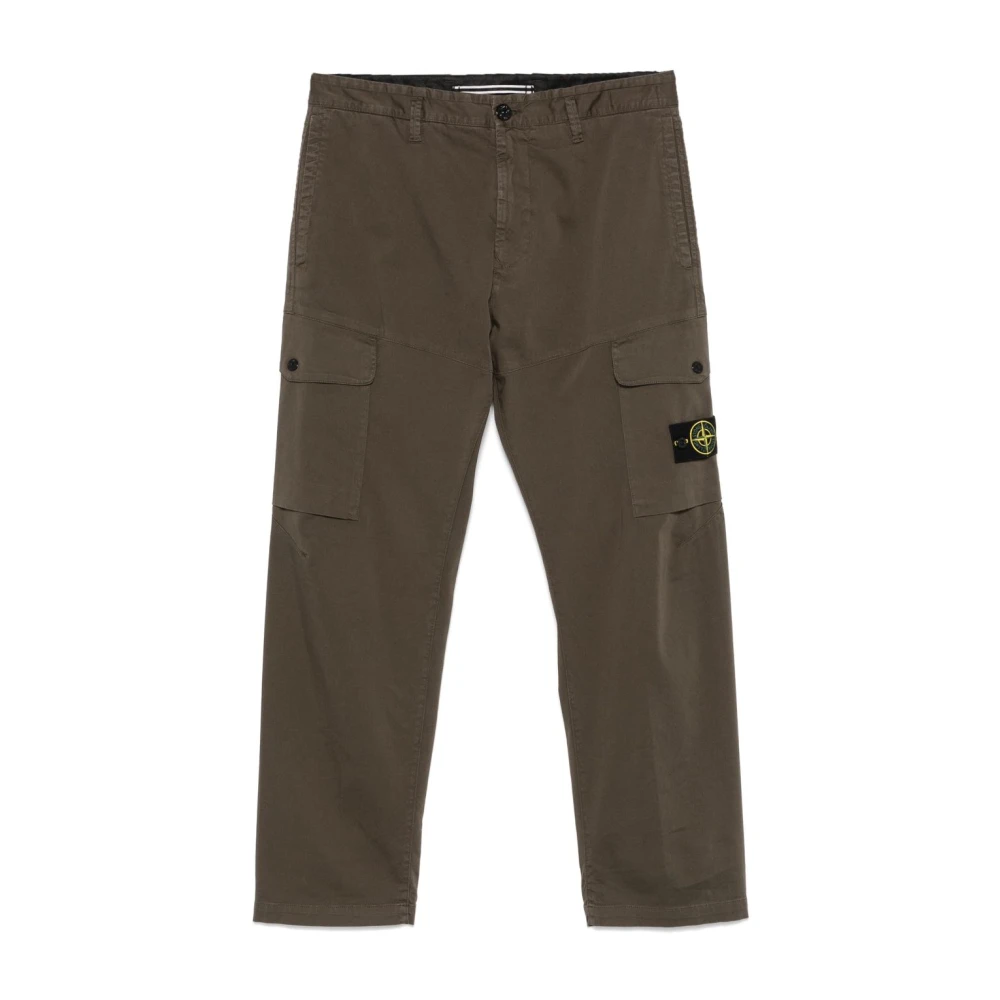 Stone Island Groene Broek Mix Stijl Comfort Green Heren