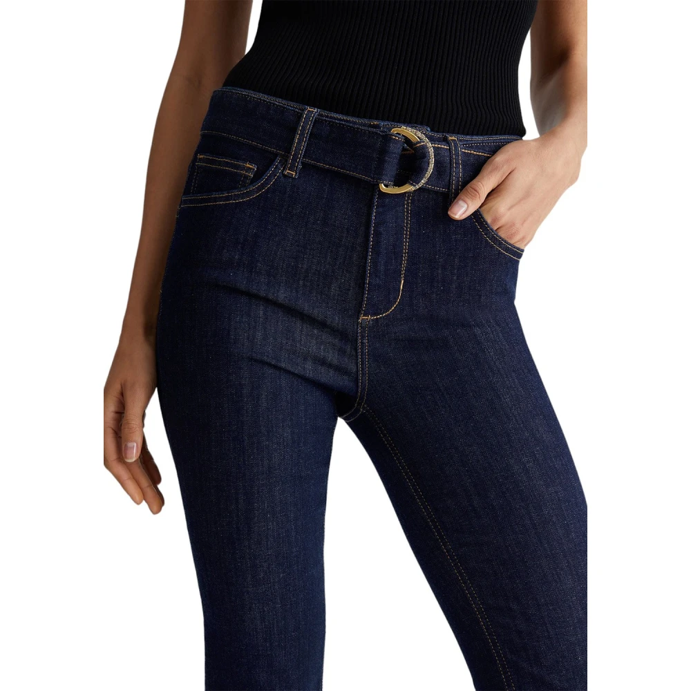 Liu Jo Denim Broek Normaal Wassen Blue Dames