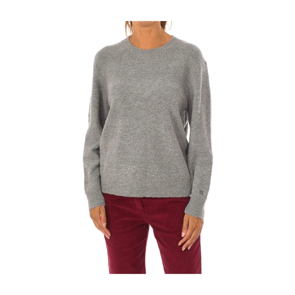 Napapijri Women's Gray Round-Neck Knitwear