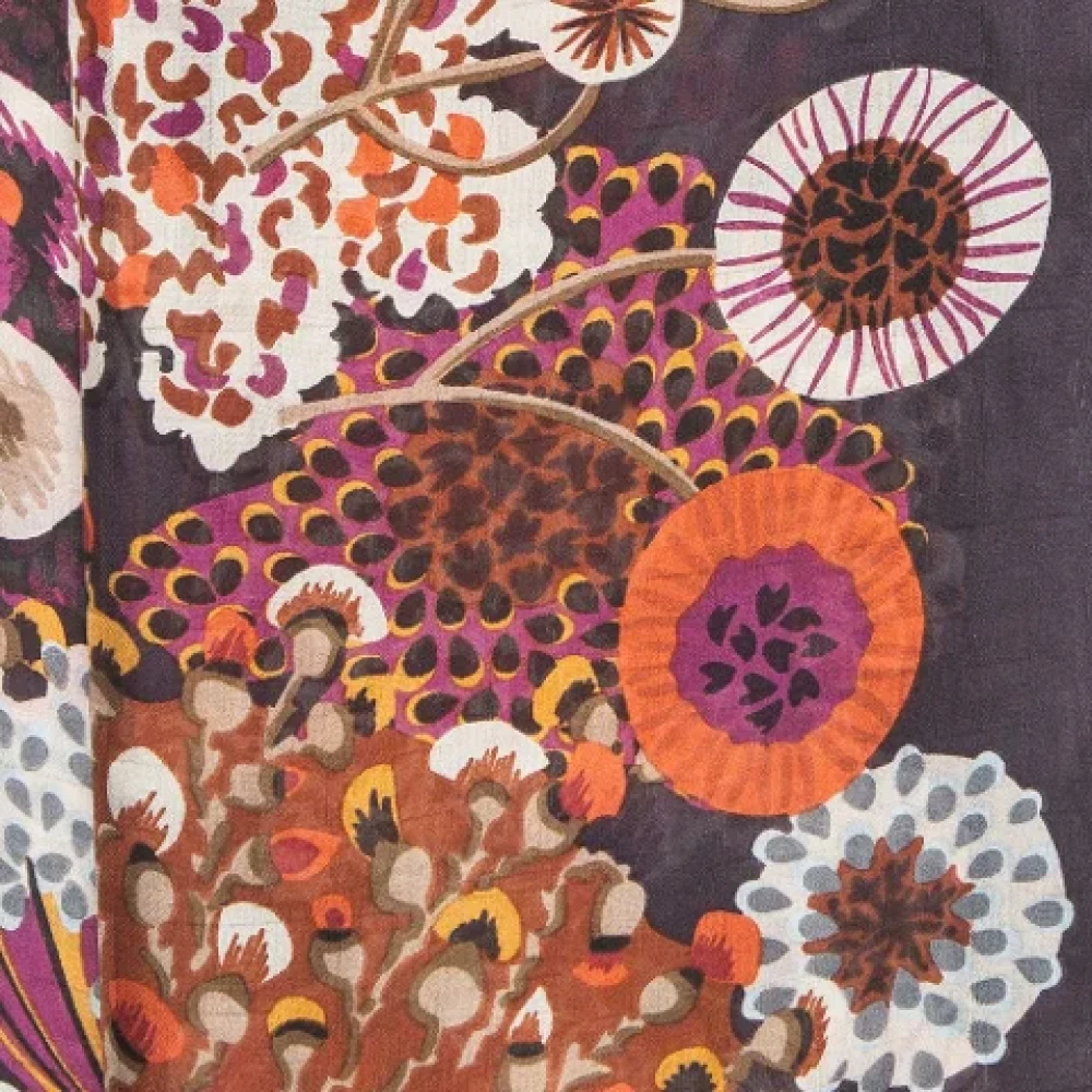 Fendi Vintage Pre-owned Silk scarves Purple Dames