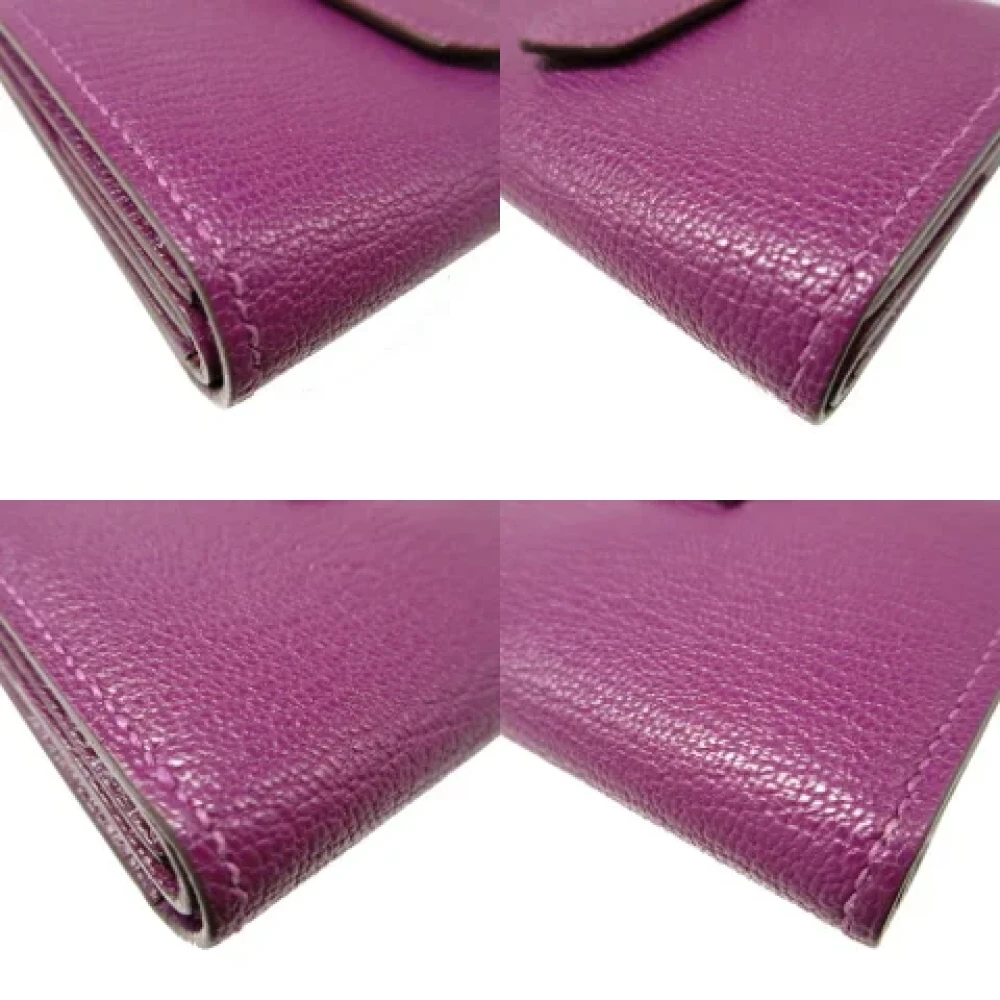 Hermès Vintage Pre-owned Leather wallets Brown Dames