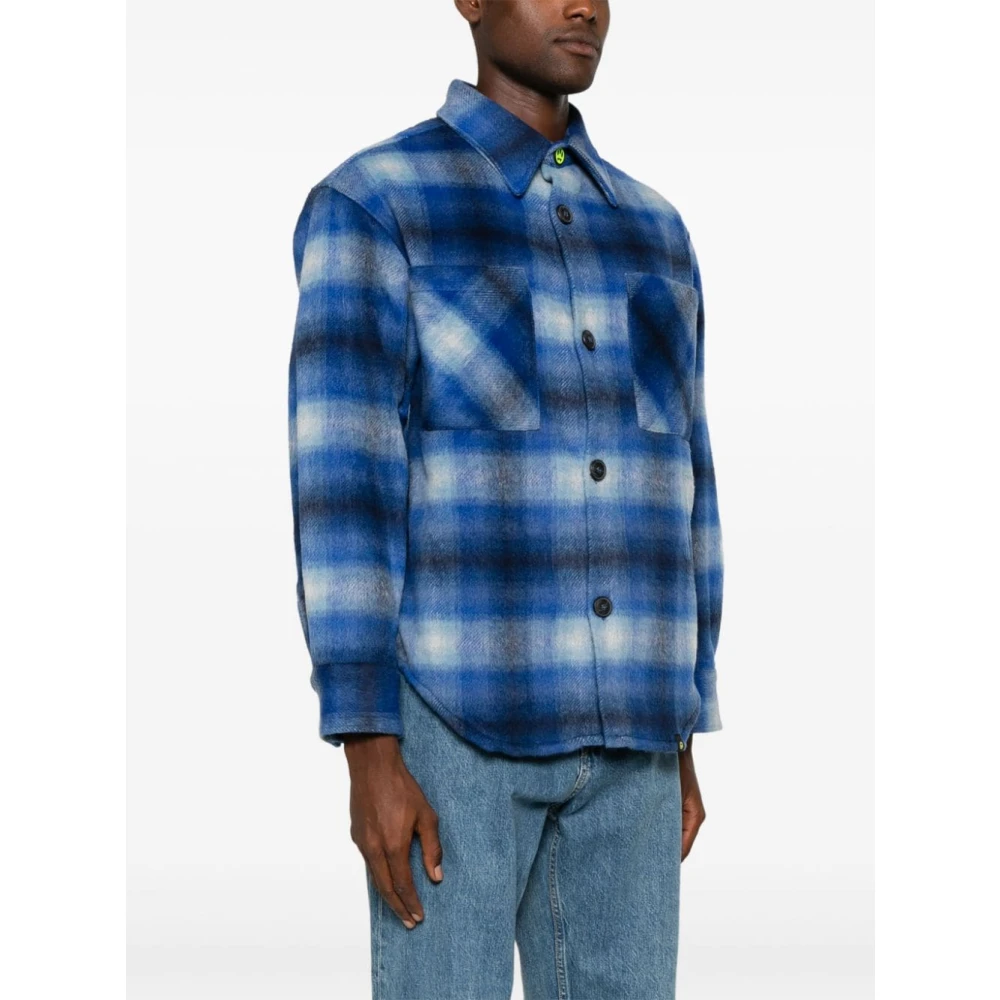 Barrow Flanellen Shirt Dazzling Blue Heren