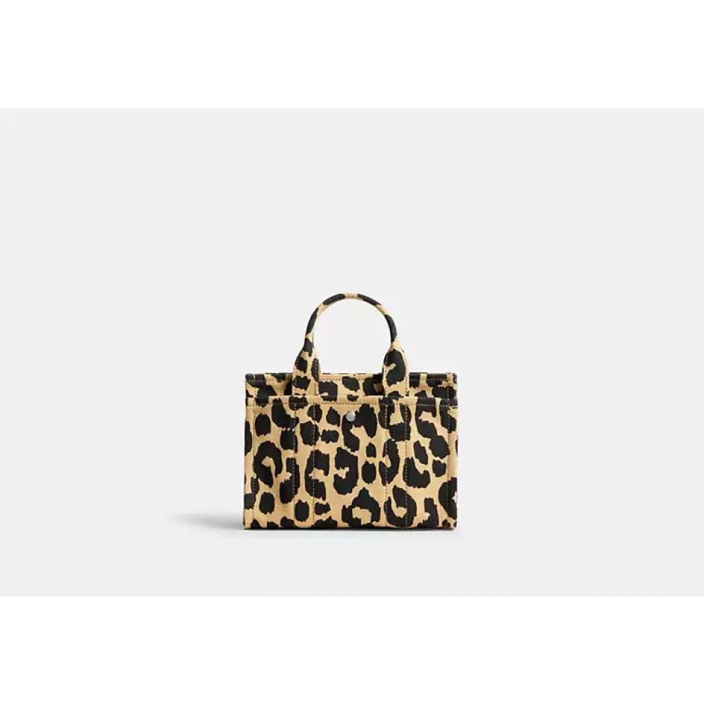 Coach Luipaard Bedrukte Canvas Cargo Tote Multicolor Dames