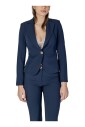 blazer-bleu-a-manches-longues-et-col-en-v