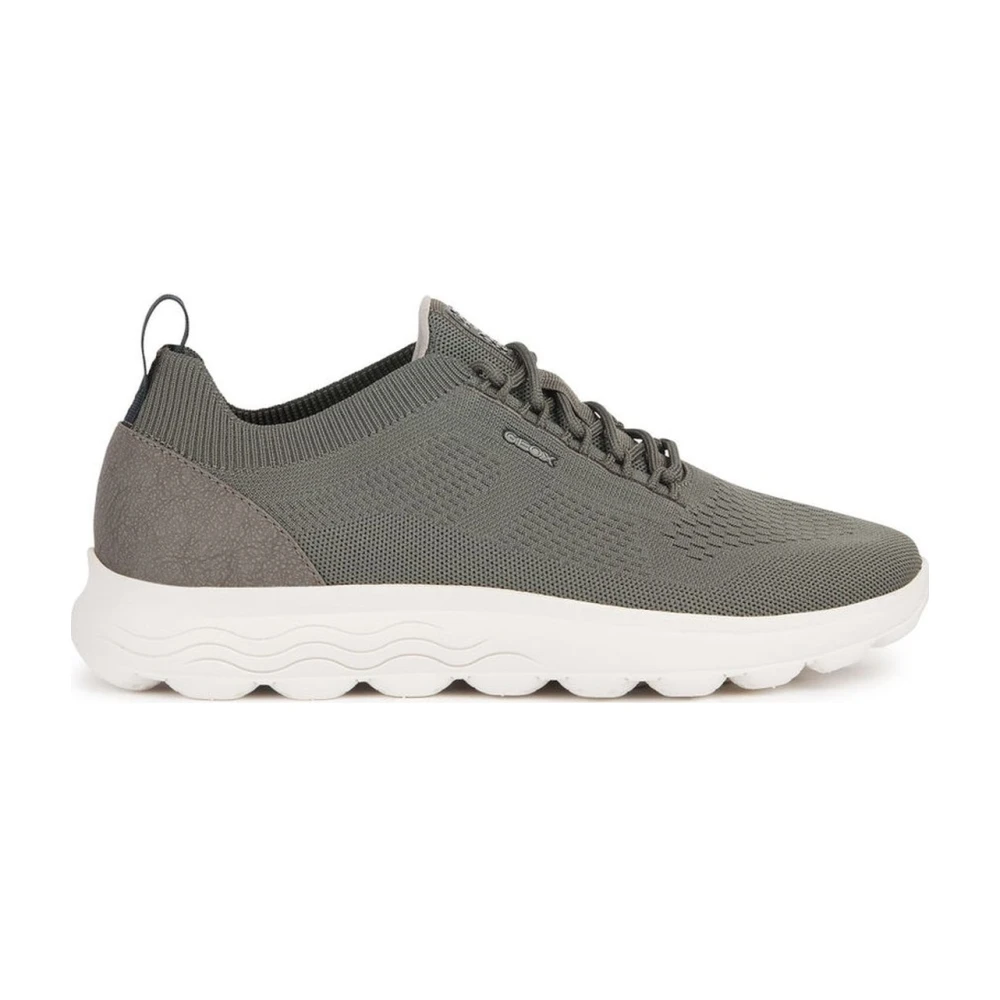 Geox Groene Sneakers voor Mannen Heren Schoenen Grijs