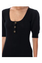 mini-robe-noire-avec-bordure-en-plumes
