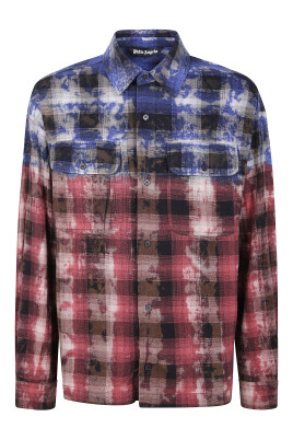 b-curved-logo-check-long-sleeves-shirt