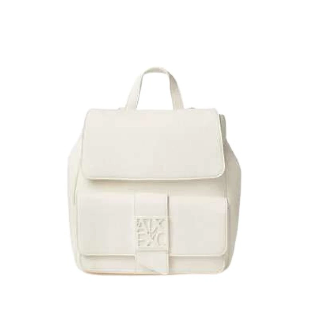 Armani Exchange Kvinno Vit Väskor Dam, One Size, Ryggsäck