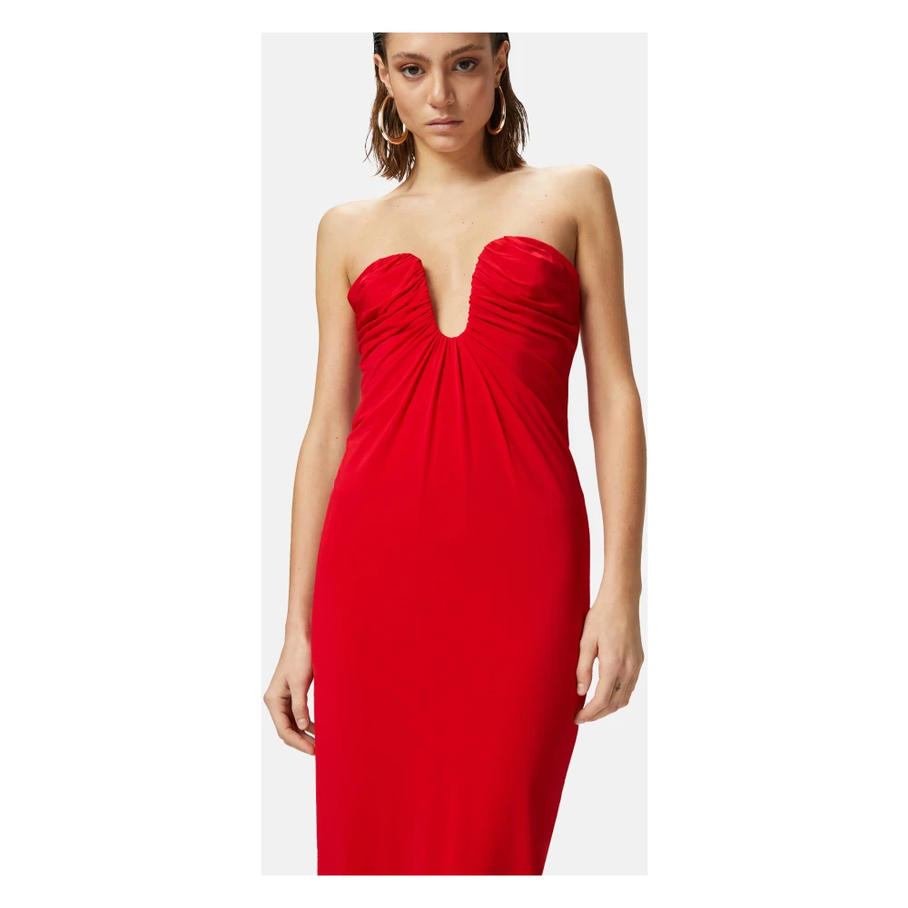 pinko Jersey Jurk in Grijs Red Dames