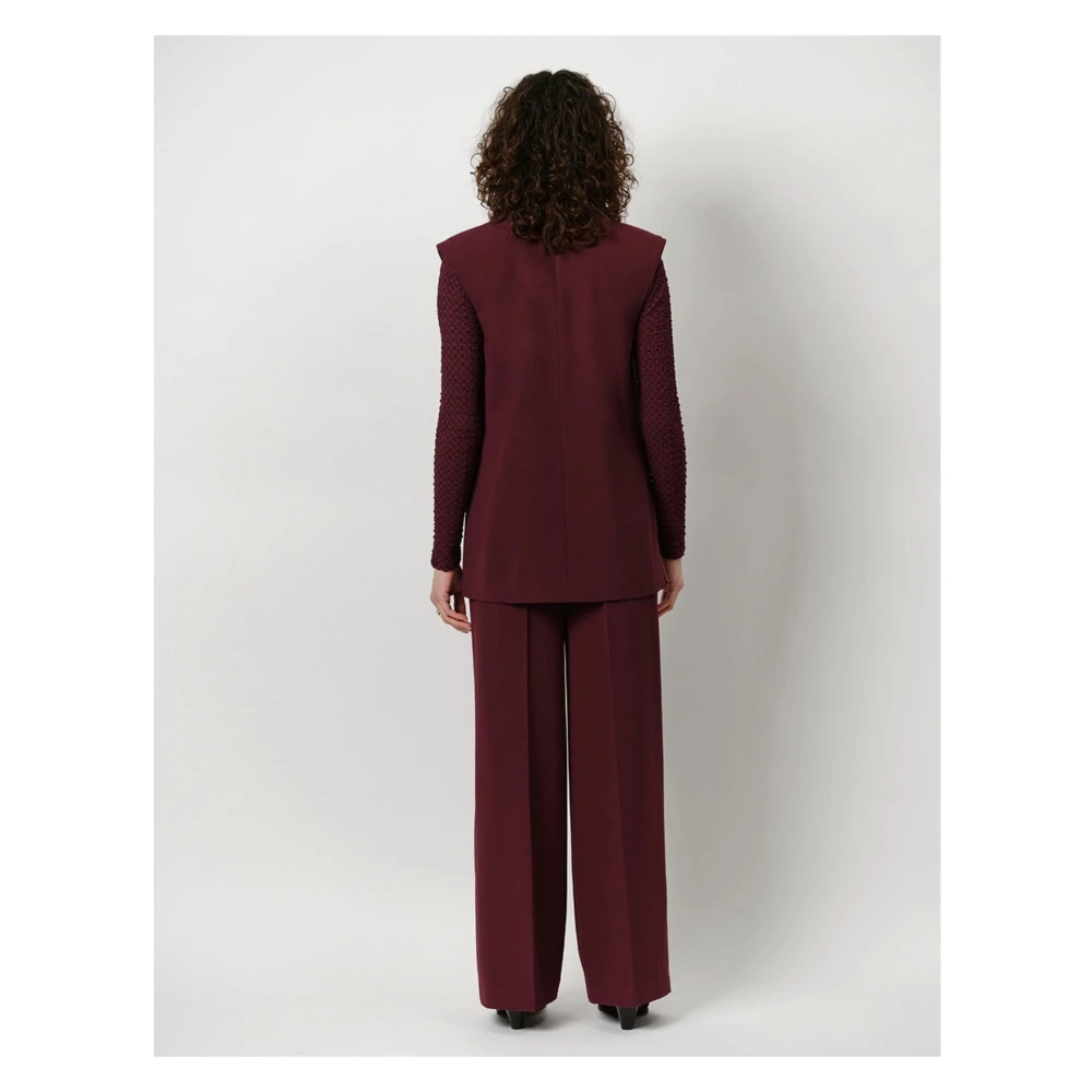 Dante 6 Clio Bordeaux Gilets Stijlvolle Vest Red Dames
