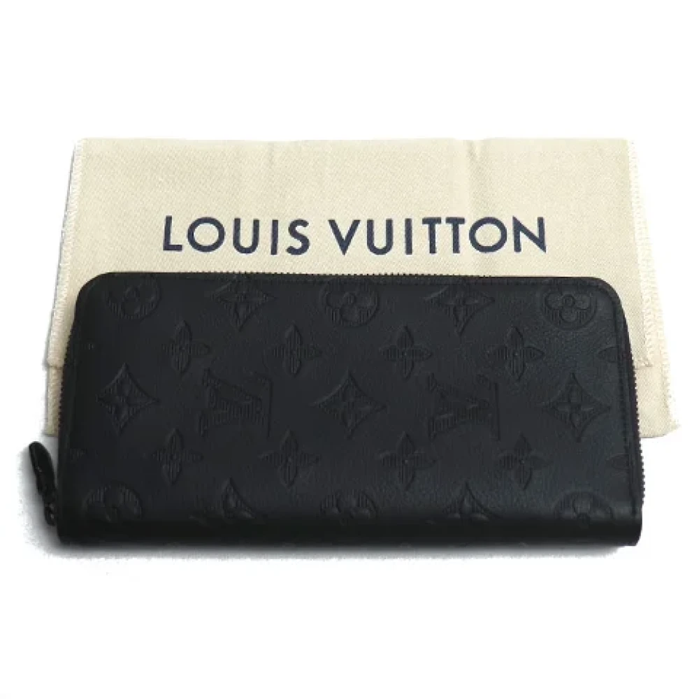 Louis Vuitton Vintage Pre-owned Leather wallets Black Dames