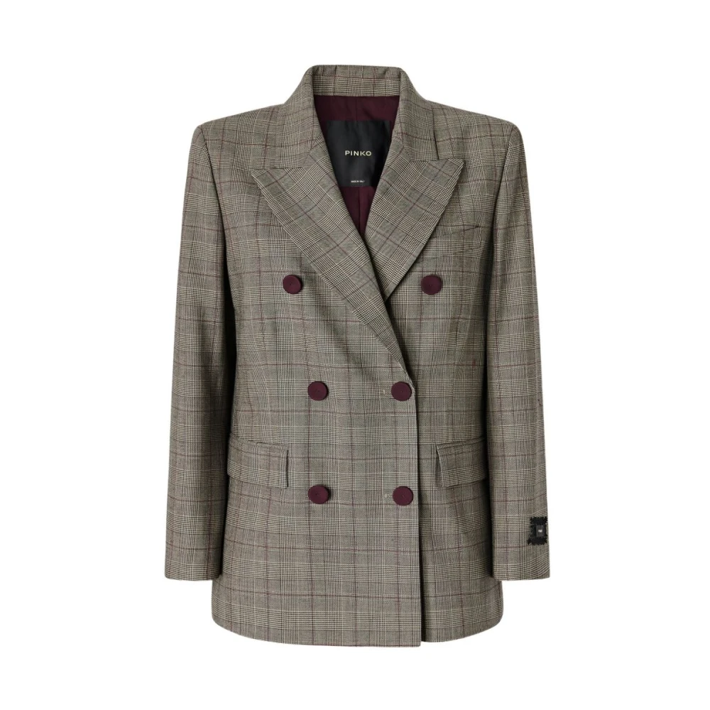 Pinko Vrouw Beige Jassen Dames, S, Blazers