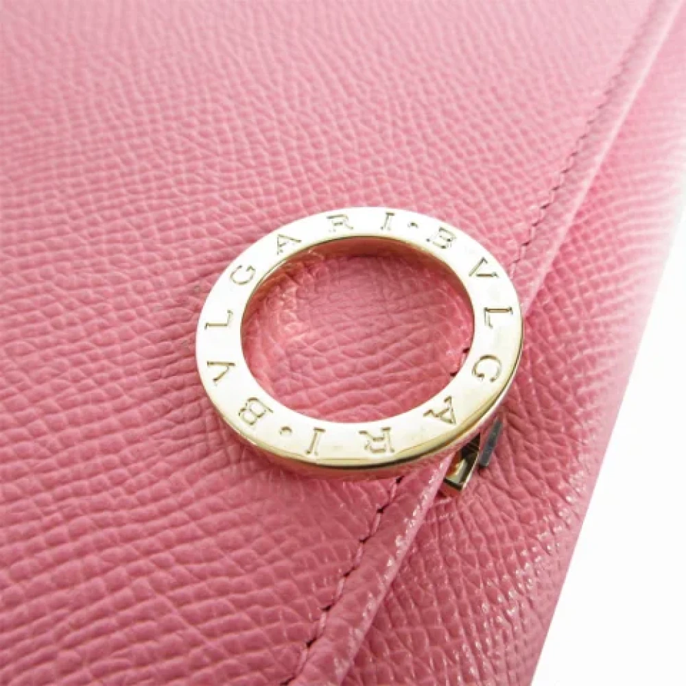 Bvlgari Vintage Pre-owned Leather wallets Pink Dames