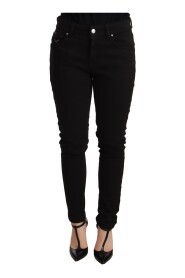 Black Slim Fit Cotton Stretch Denim Jeans