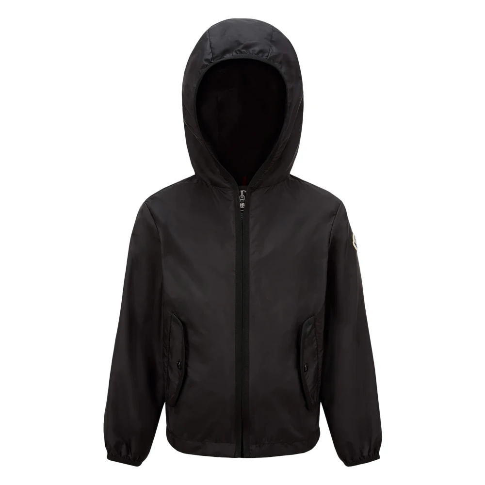 Moncler Boys Black Kids Jacket With Hood Size 6 Y