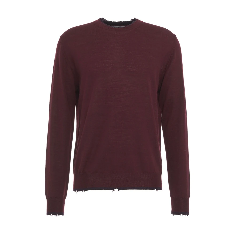 Mauro Grifoni Rode Gebreide Kleding Aw24 Handwas Brown Heren