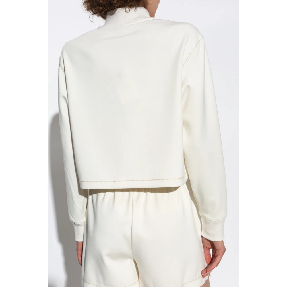 Theory Sweatshirt met ritssluiting Beige Dames