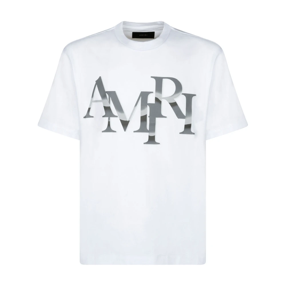 Amiri Staggered Chromo White T-Shirt White Heren