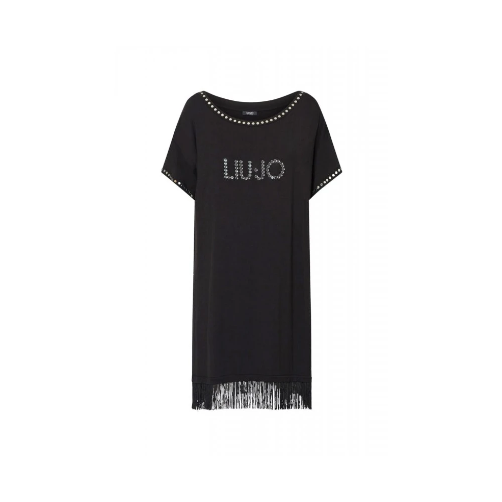 Liu Jo Women's Black Short Dresses, Xs, Beachwear Daily Dress