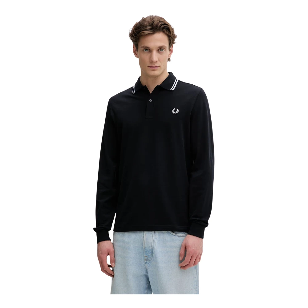 Fred Perry , Herren, Oberteile, Schwarzk, 2XL