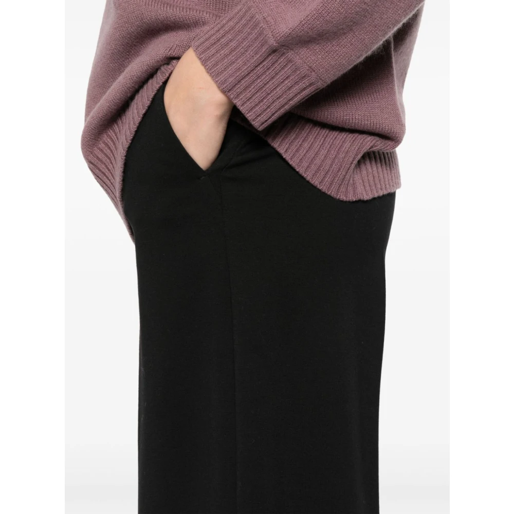 Max Mara Zwarte Broek met Verborgen Sluiting Black Dames
