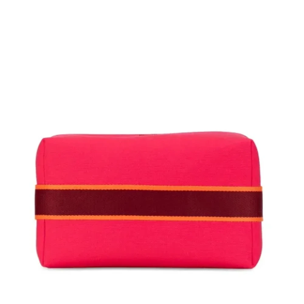 Hermès Vintage Pre-owned Canvas handbags Pink Dames