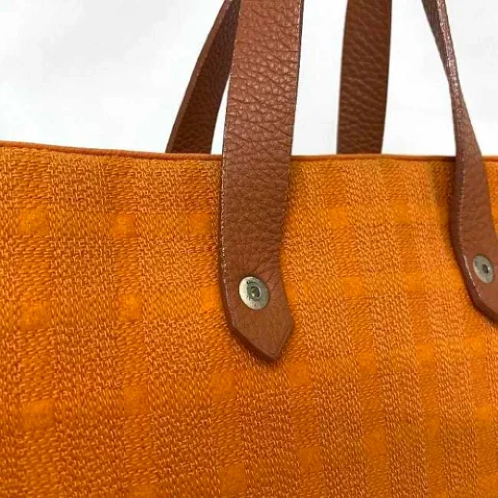 Hermès Vintage Pre-owned Canvas handbags Orange Dames