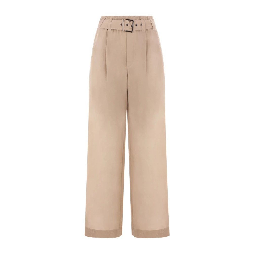 Trousers > Wide Trousers - - Brunello Cucinelli - Modalova