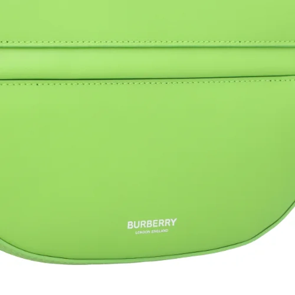 Burberry Leather shoulder-bags Green Dames