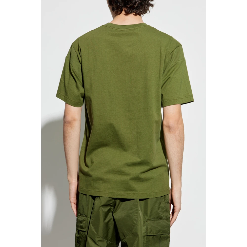 Kenzo T-shirt met bedrukt logo Green Heren