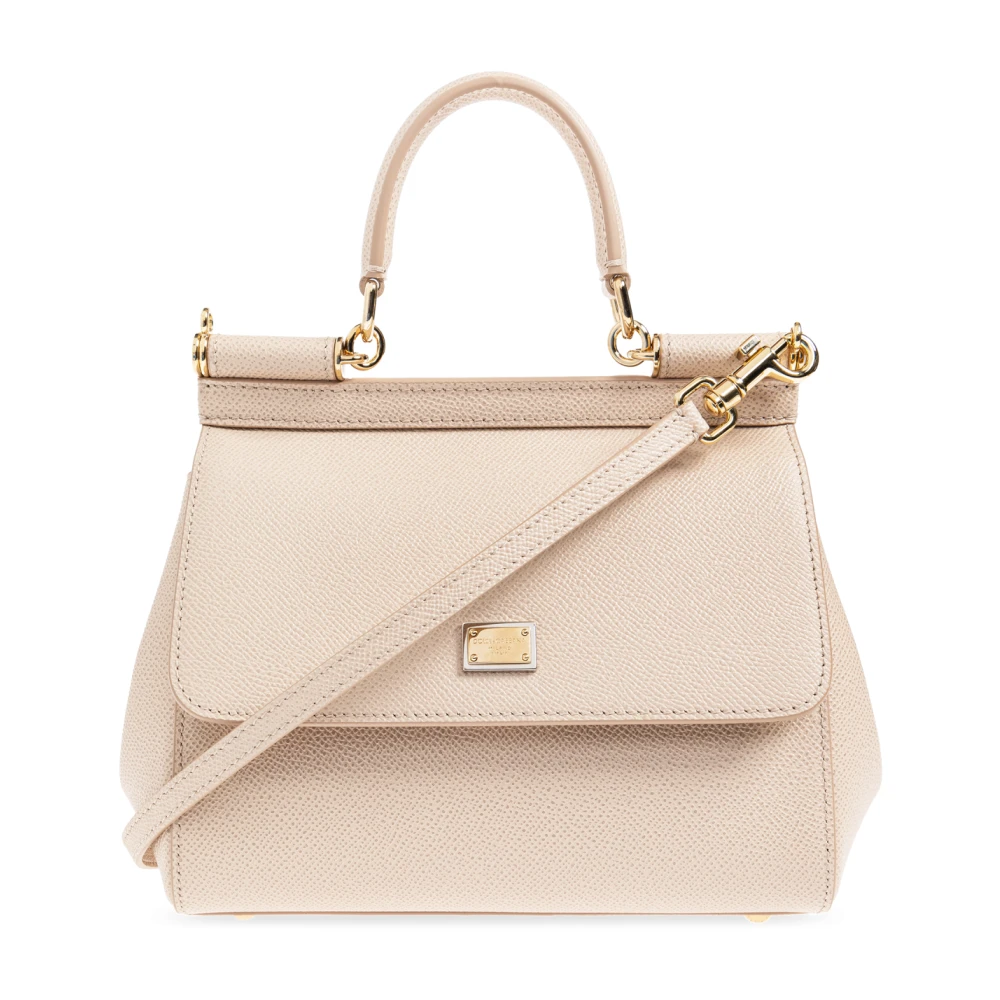 Dolce & Gabbana Handtas 'Sicily Medium' Beige Dames