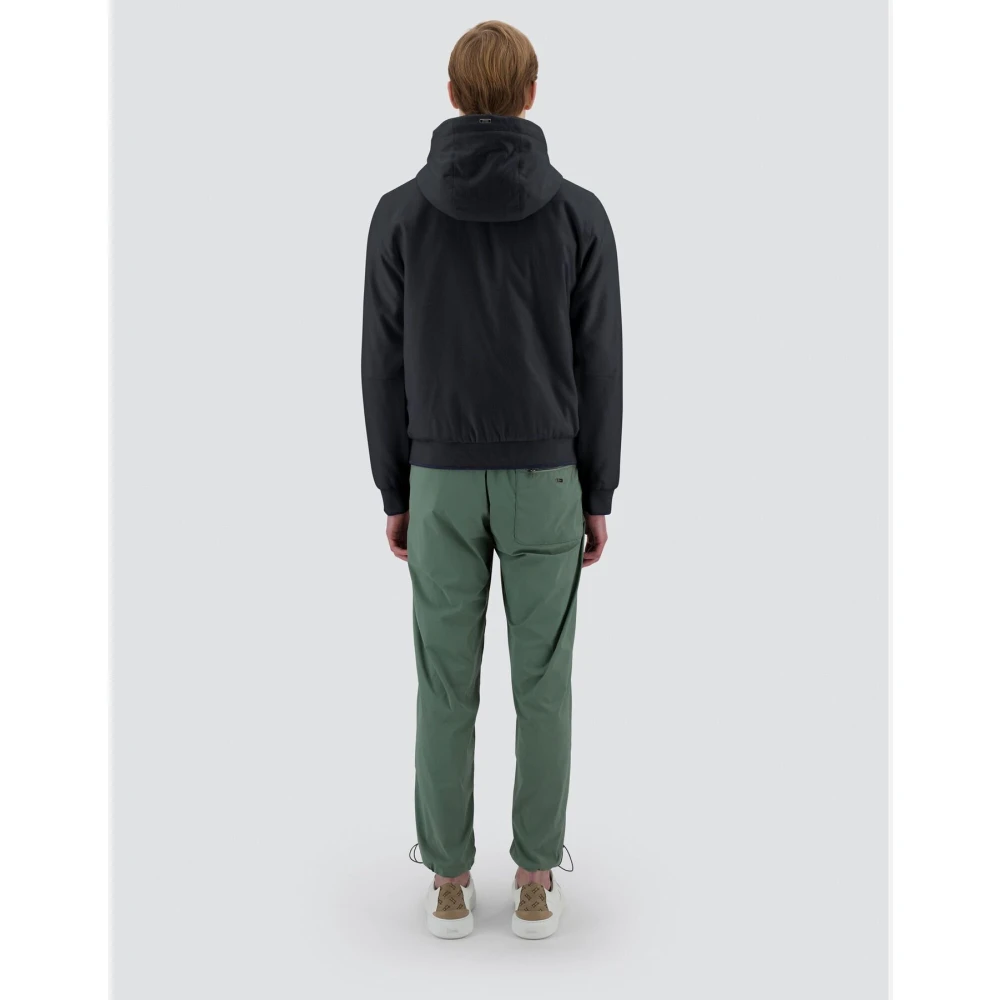 Herno Luxe Cashmere Zijden Bomber Resort Set Black Heren