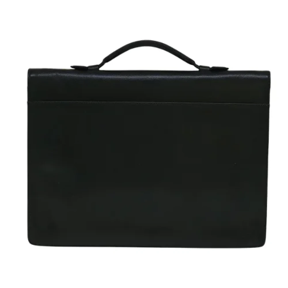 Louis Vuitton Vintage Pre-owned Leather briefcases Green Dames