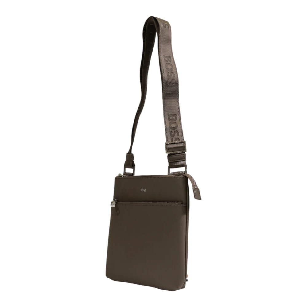 Hugo Boss Heren Leren Portemonnee Herfst Winter Collectie Green Heren