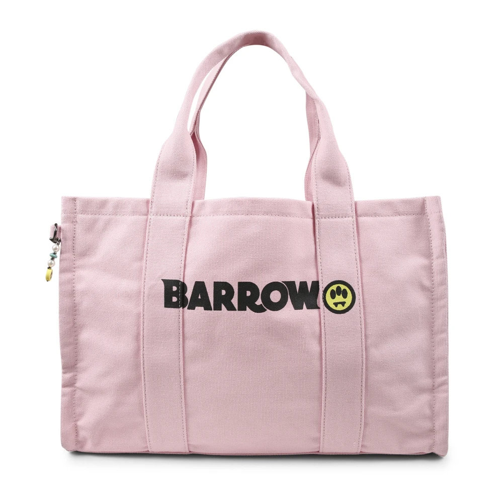 BARROW Rosa Strandväska med Smiley Pink, Unisex