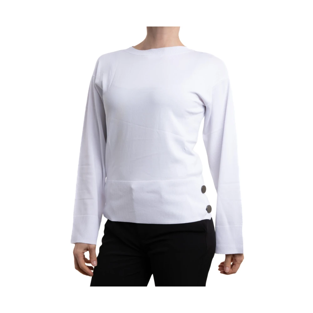 Armani Exchange Vrouw Wit Truien & Vesten Dames, L, Maglia