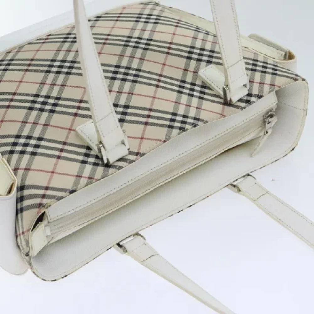 Burberry Vintage Pre-owned Canvas handbags Beige Dames